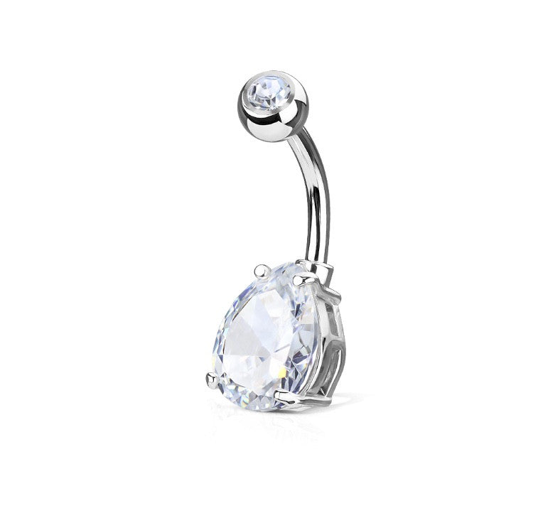 Boucle de piercing Goutte pure en acier inoxydable