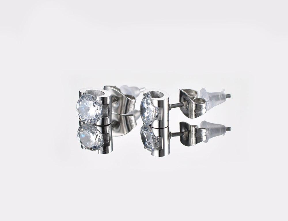 Boucles d’oreilles Brillantes en acier inoxydable