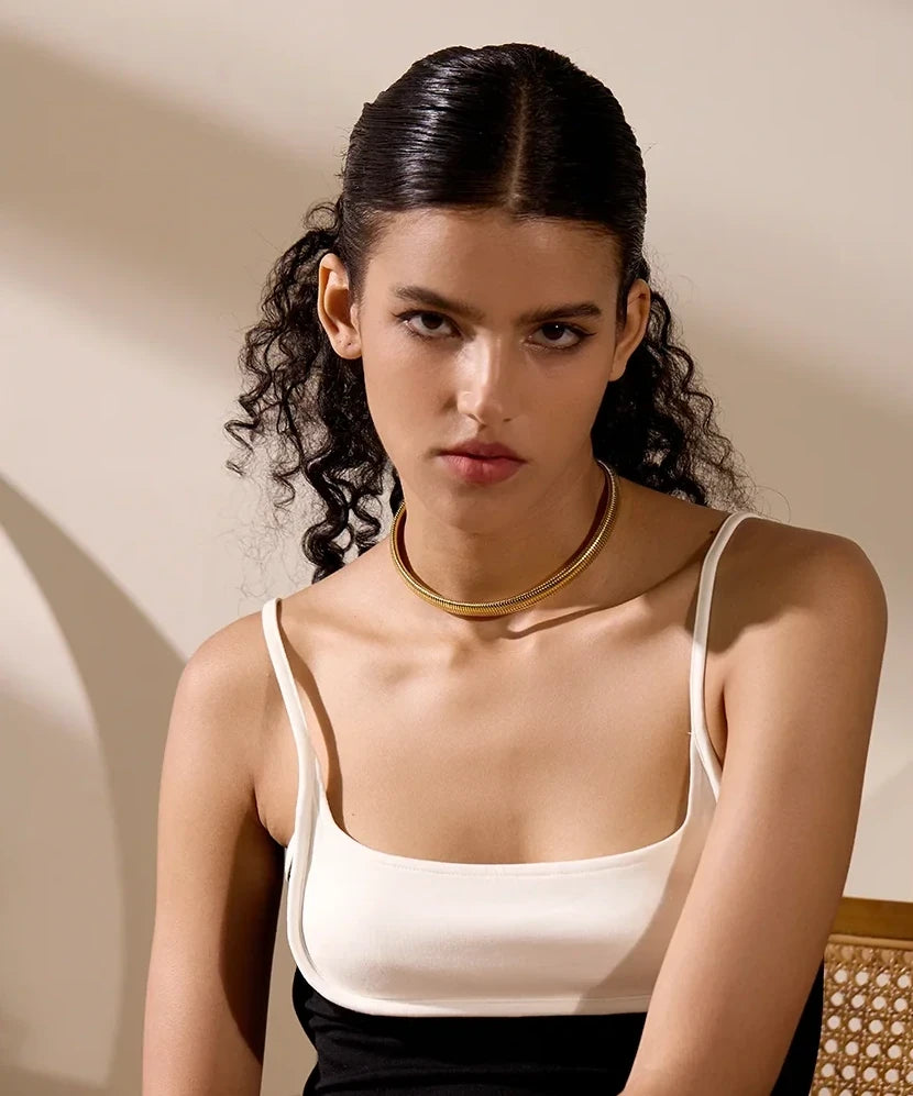 Collier ras du cou en acier Alicante
