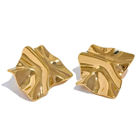 Boucles d’oreilles pendantes Illusion en acier inoxydable