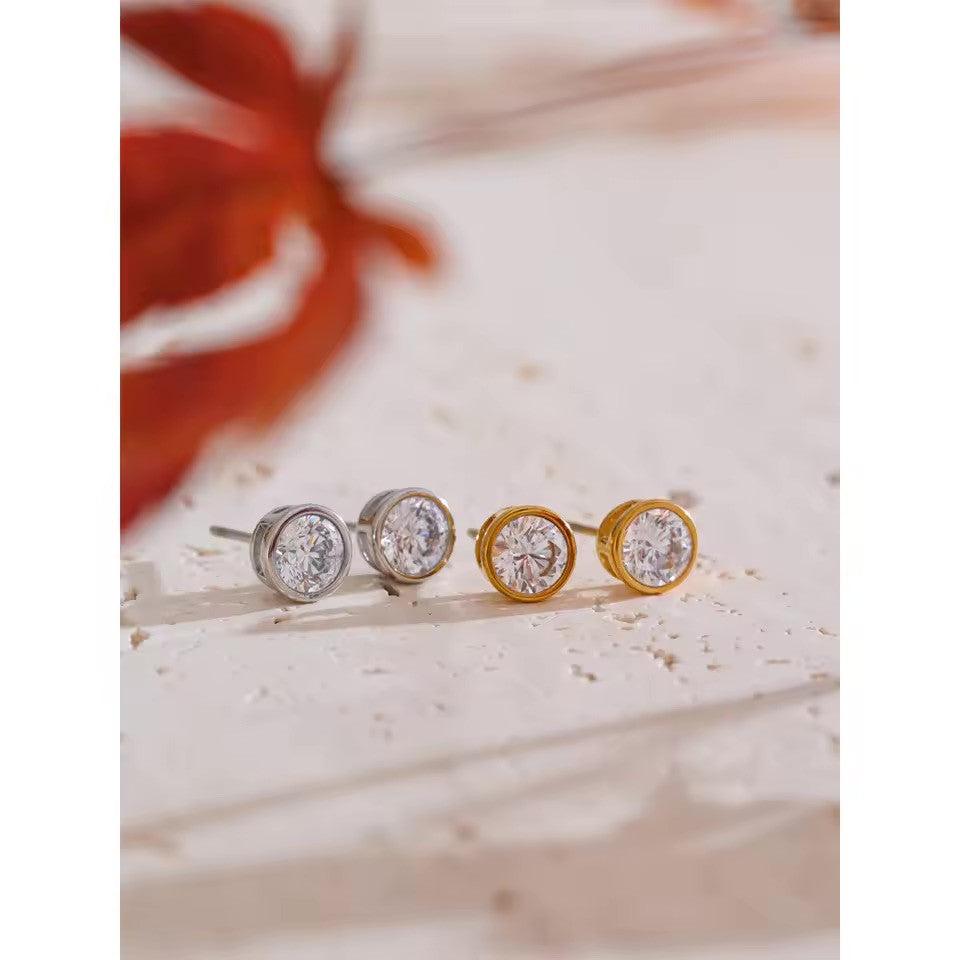 Boucles d’oreilles puces ores Magie en acier inoxydable