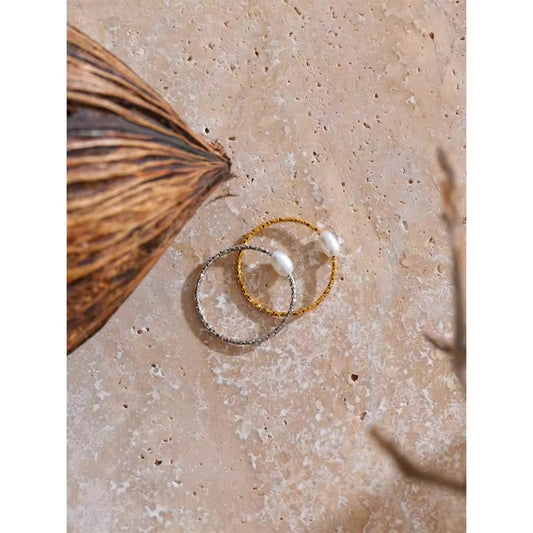 Bague Perle – acier inoxydable