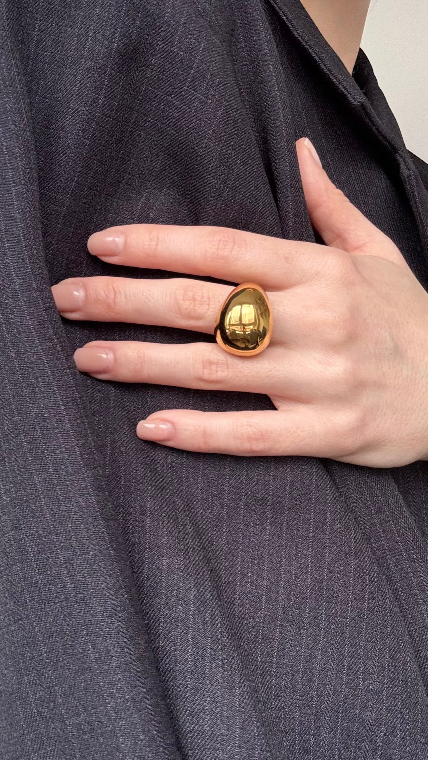 Bague Goutte en acier inoxydable