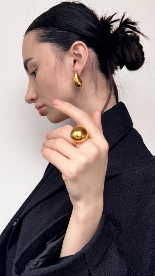 Bague Goutte en acier inoxydable