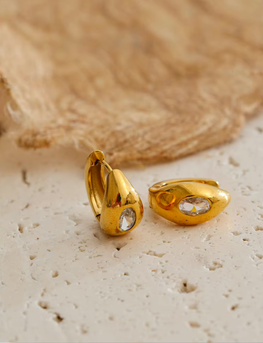 Boucles d'oreilles Naja en acier inoxydable
