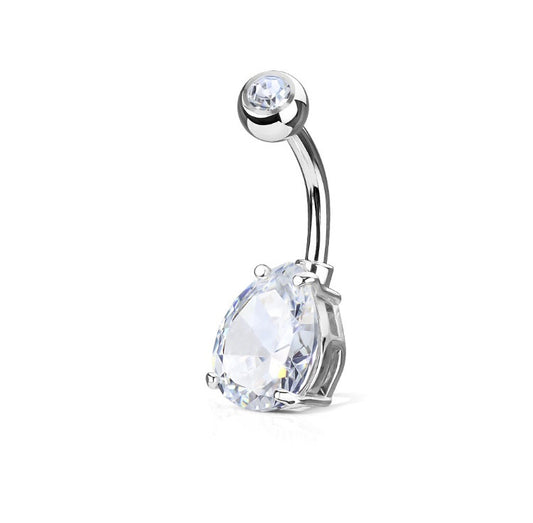 Boucle de piercing Goutte pure en acier inoxydable
