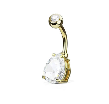 Piercing nombril Goutte acier chirurgical