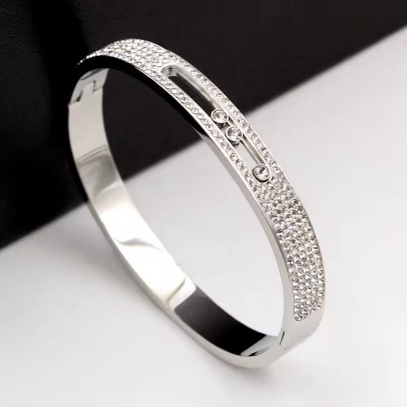 Bracelet Alba avec des zircons en acier inoxydable