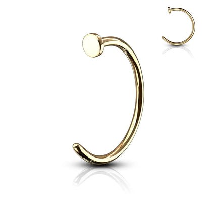 Anneau de Nez Piercing Demi-Cercle acier chirurgical