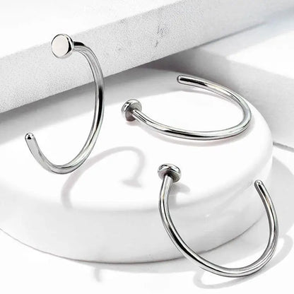 Anneau de Nez Piercing Demi-Cercle acier chirurgical