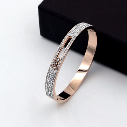 Bracelet Alba avec des zircons en acier inoxydable