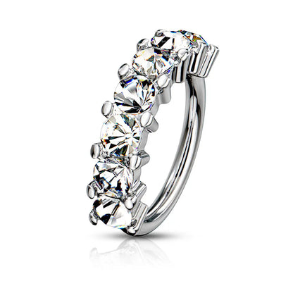 Anneau de piercing nez en acier inoxydable