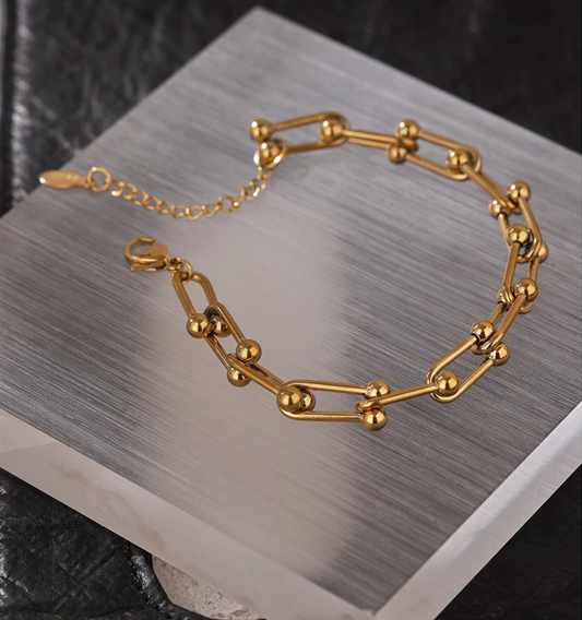 Bracelet chaîne design en acier inoxydable