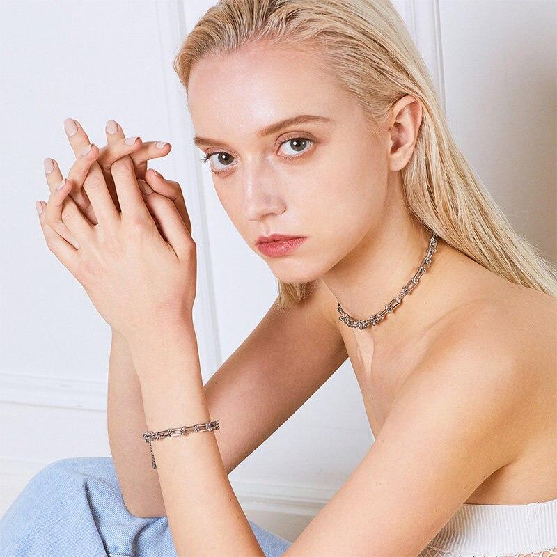 Collier femme chaîne avec de grands maillons