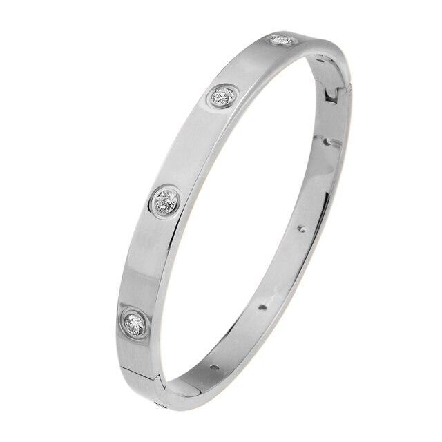 Bracelet Amour  avec zirconium pour femme