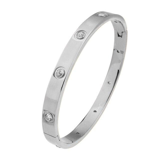 Bracelet Amour  avec zirconium pour femme