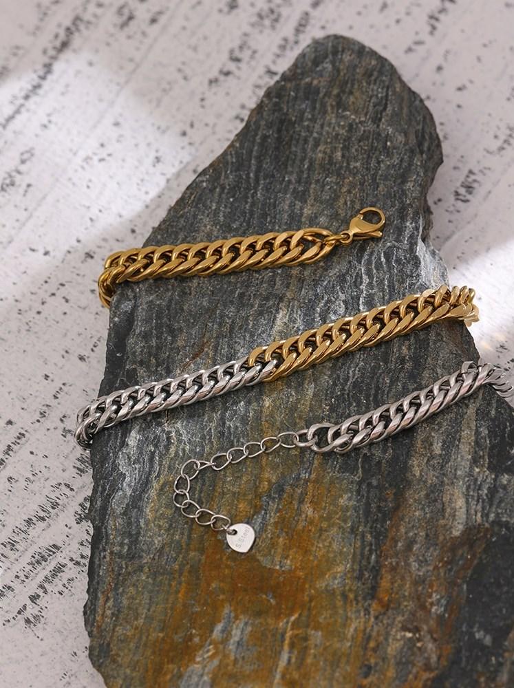 Collier Duos en acier inoxydable bicolore