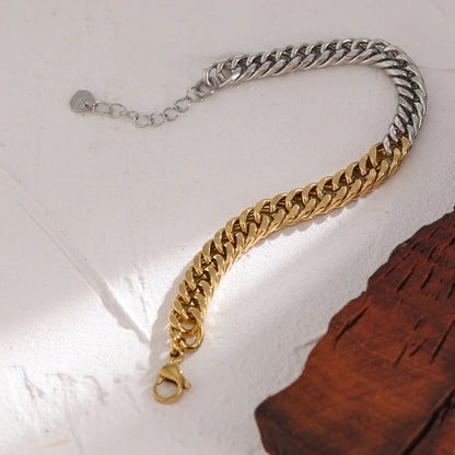 Bracelet Duos en acier inoxydable bicolore