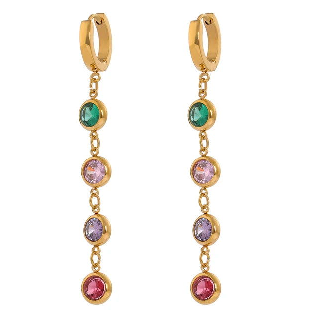 Boucles d’oreilles ores élégantes en acier inoxydable Dolce