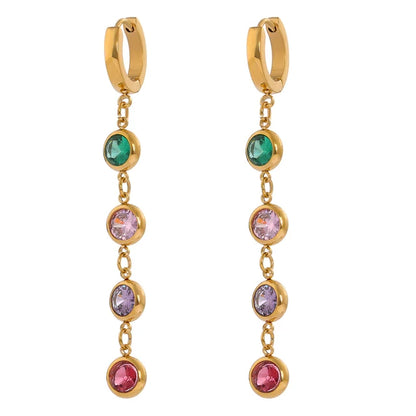 Boucles d’oreilles ores élégantes en acier inoxydable Dolce
