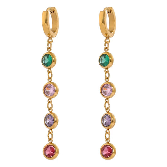 Boucles d’oreilles ores élégantes en acier inoxydable Dolce