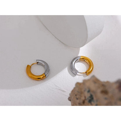 Boucles d’oreilles Duos en acier inoxydable