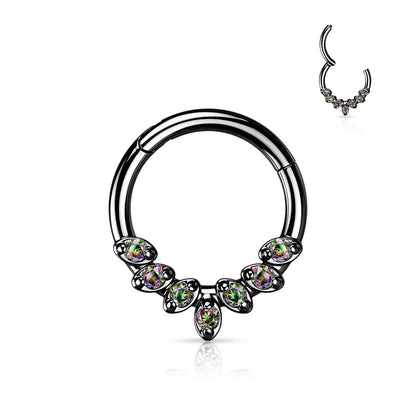 Piercing septum clicker Alma en acier inoxydable
