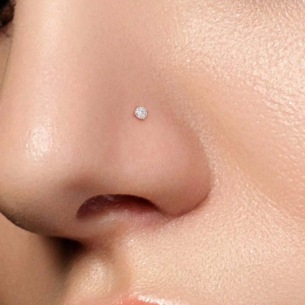 Piercing nez Rond En Forme de L en acier inoxydable