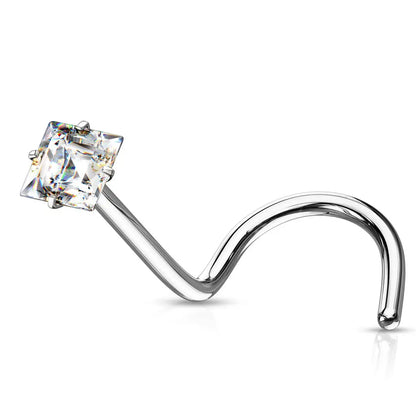 Piercing nez Carré en acier inoxydable