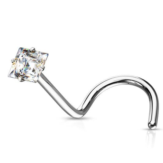 Piercing nez Carré en acier inoxydable