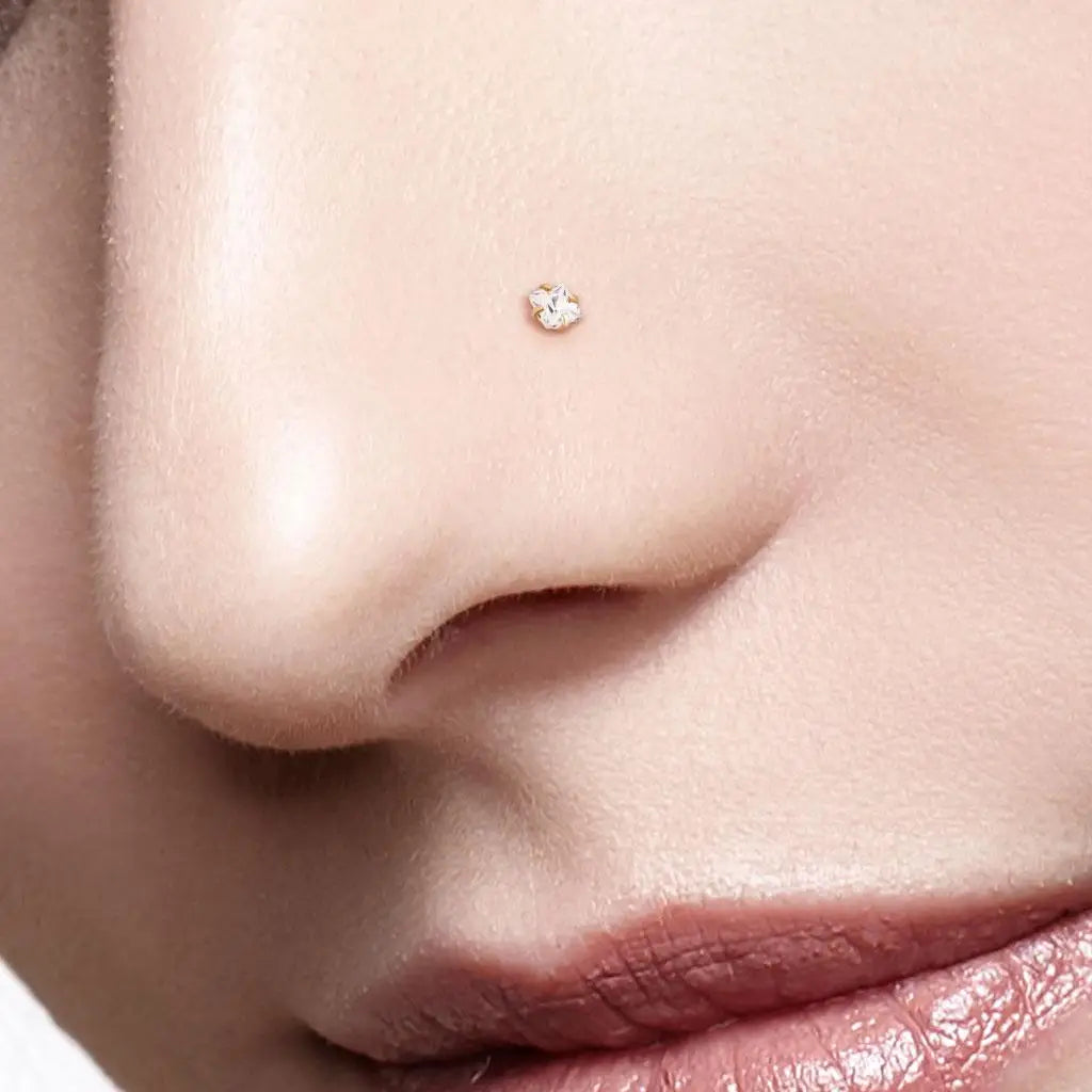 Piercing nez Carré en acier inoxydable