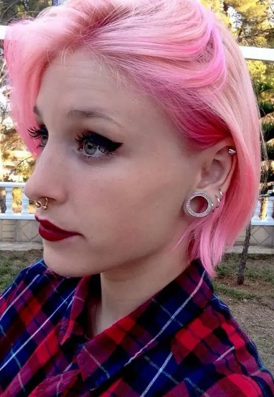 Piercing septum Fer à cheval bille 10 mm en acier inoxydable