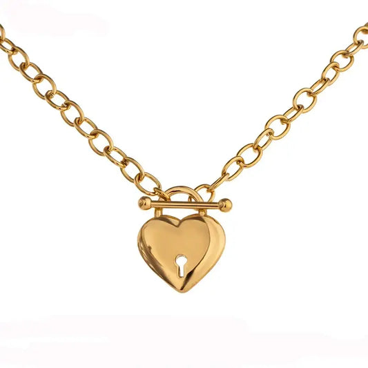 Collier Cœur Verrouillé