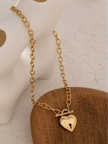Collier Cœur Verrouillé