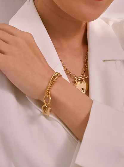 Collier Cœur Verrouillé