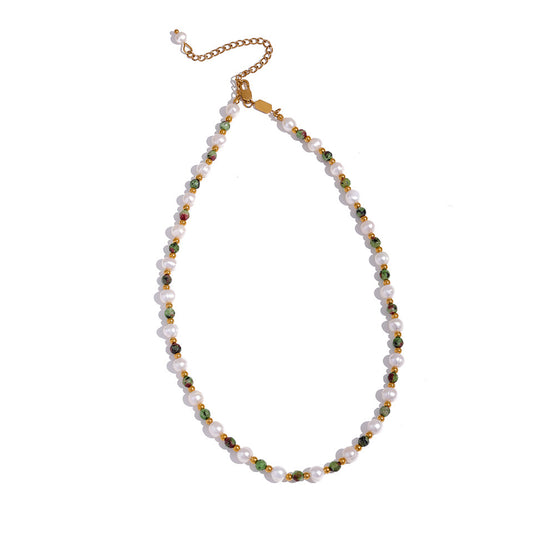 Collier Mystère des Profondeurs en pierres naturelles