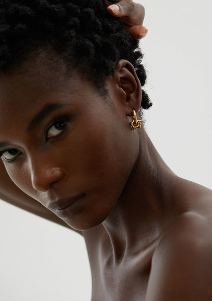 Boucles d’oreilles pendantes étoiles en acier inoxydable
