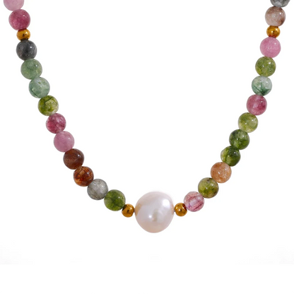 Collier Éclat Bohème en pierres naturelles