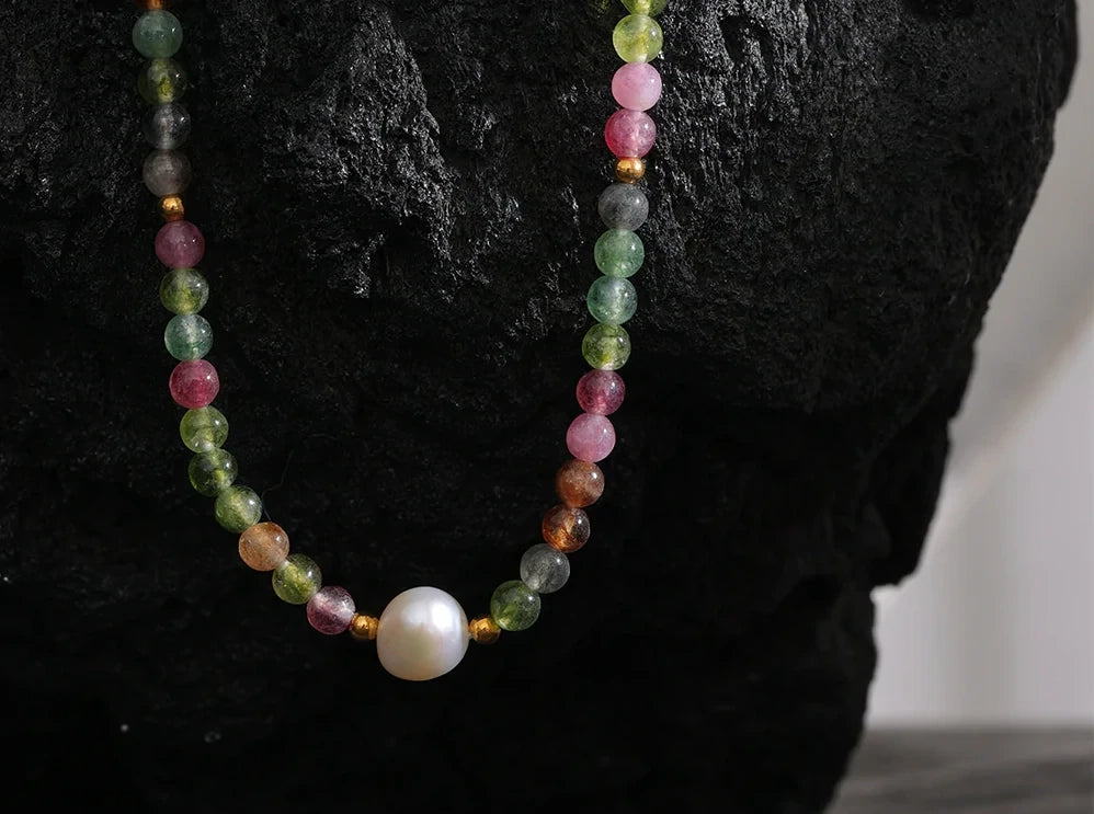 Collier Éclat Bohème en pierres naturelles