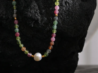 Collier Éclat Bohème en pierres naturelles