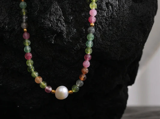 Collier Éclat Bohème en pierres naturelles