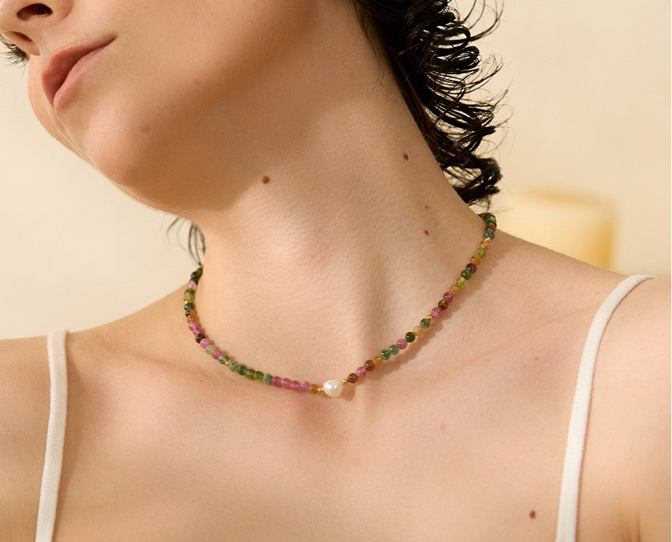 Collier Éclat Bohème en pierres naturelles
