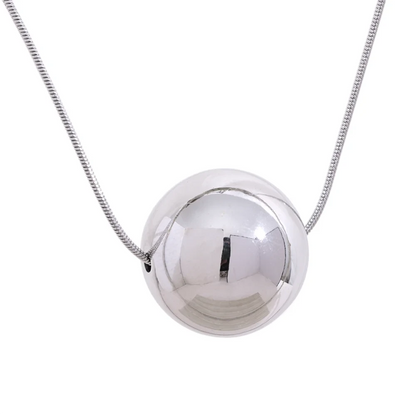 Collier Boule — en acier inoxydable doré