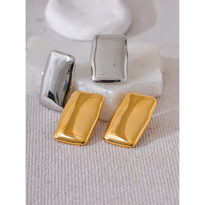 Boucles d’oreilles artistiques en acier inoxydable Alchimie
