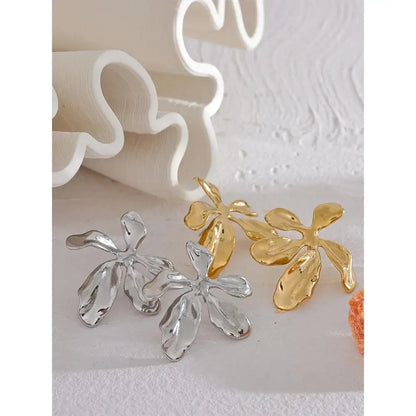Boucles Fleur Éclatante en acier inoxydable