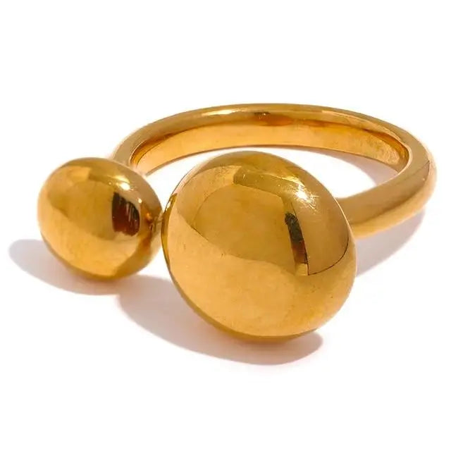 Bague Dualité en acier inoxydable