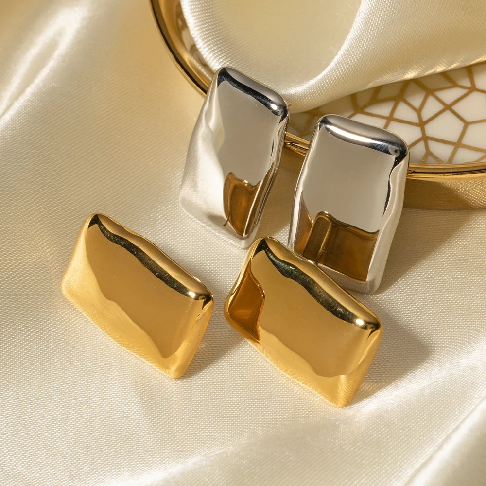 Boucles d’oreilles artistiques en acier inoxydable Alchimie