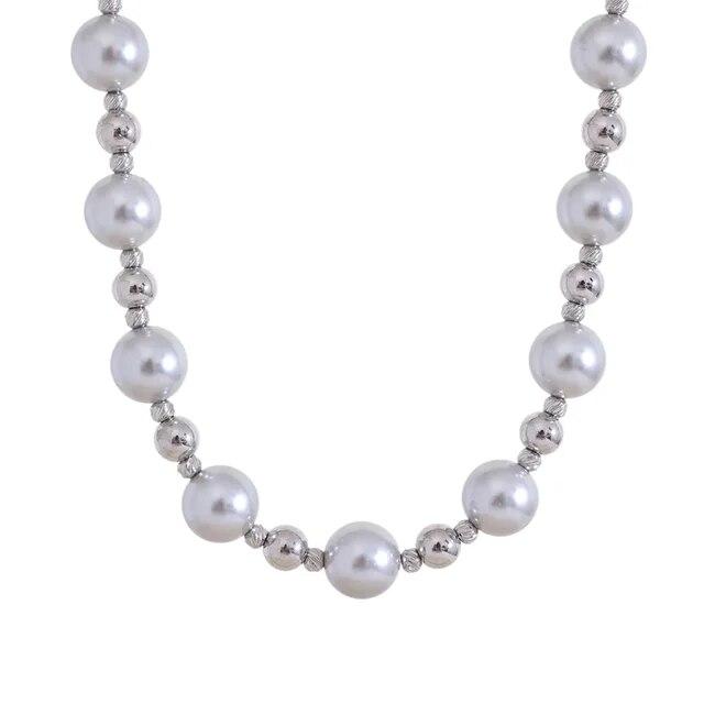 Collier Magie de Perle en acier inoxydable