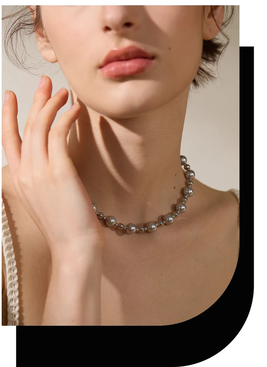 Collier Magie de Perle en acier inoxydable