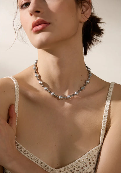 Collier Magie de Perle en acier inoxydable